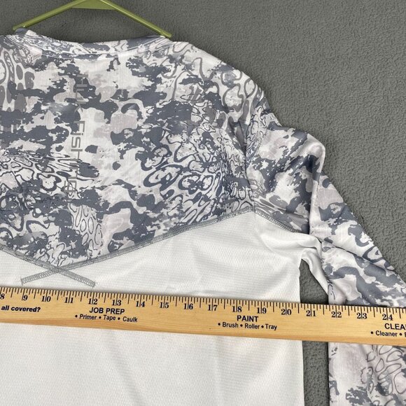 HUK Icon X Tide Change Fishing Performance Sun Shirt Whitesize Medium New - Picture 4 of 16